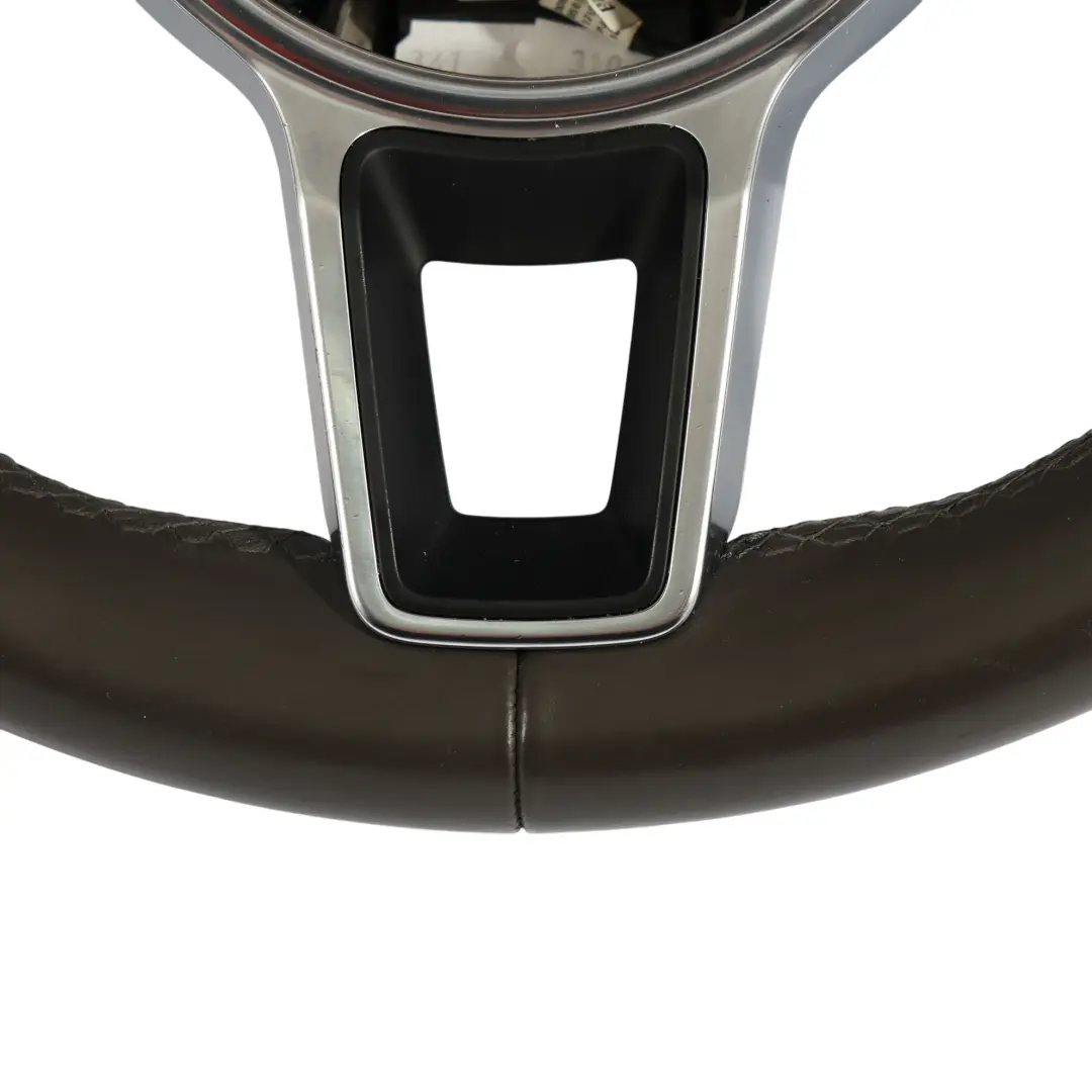 Steering Wheel Brown Leather Paddle Shift to Porsche Macan 95B with Part number 95B419798D Porsche Macan 95B Steering Wheel Brown Leather Paddle Shift - SKU 95B419798D - Part number 95B419798D