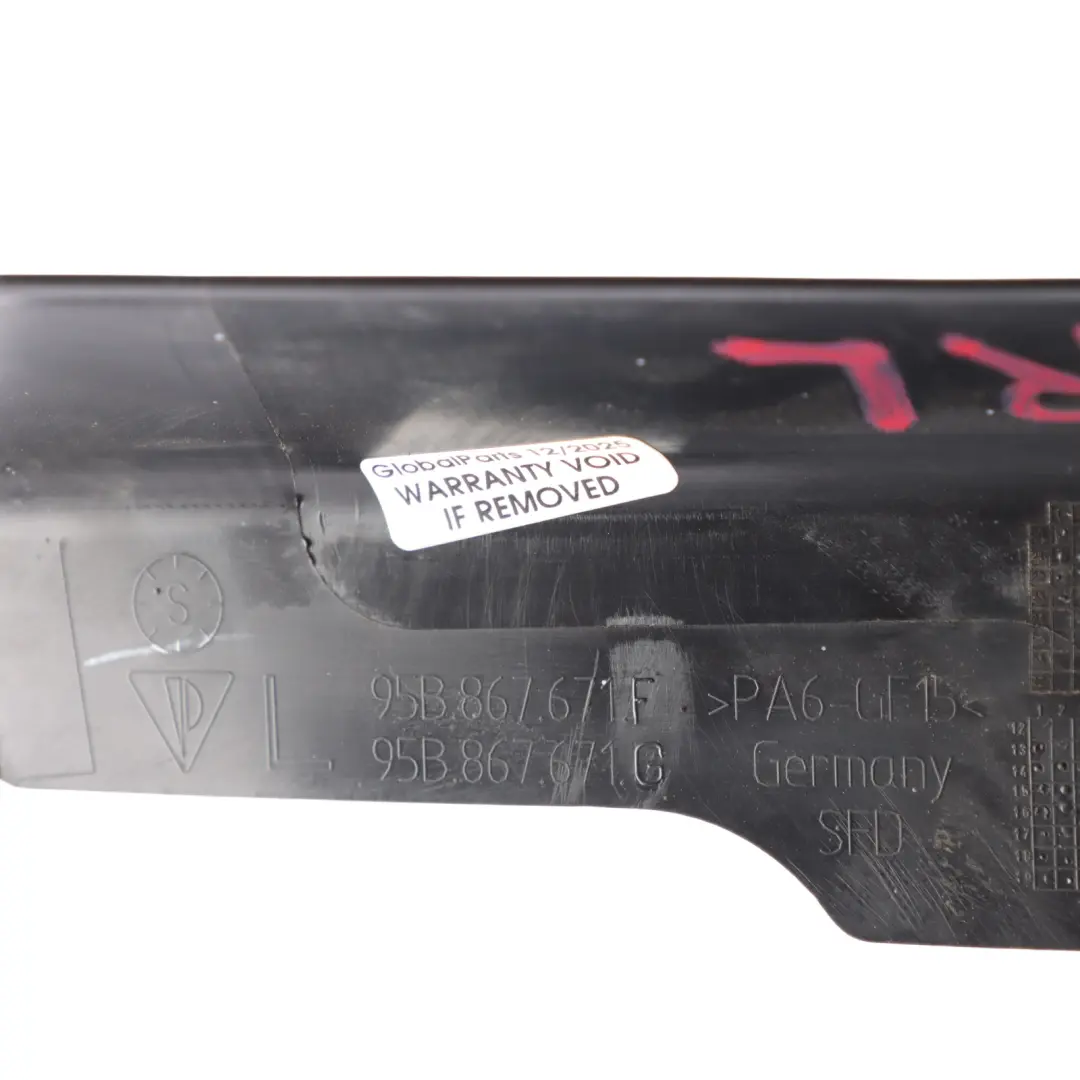 Porsche Macan 95B-2 Panel Listwa Osłona Szyby Drzwi Lewy Tył - SKU 95B867671F - Numer Części 95B867671F