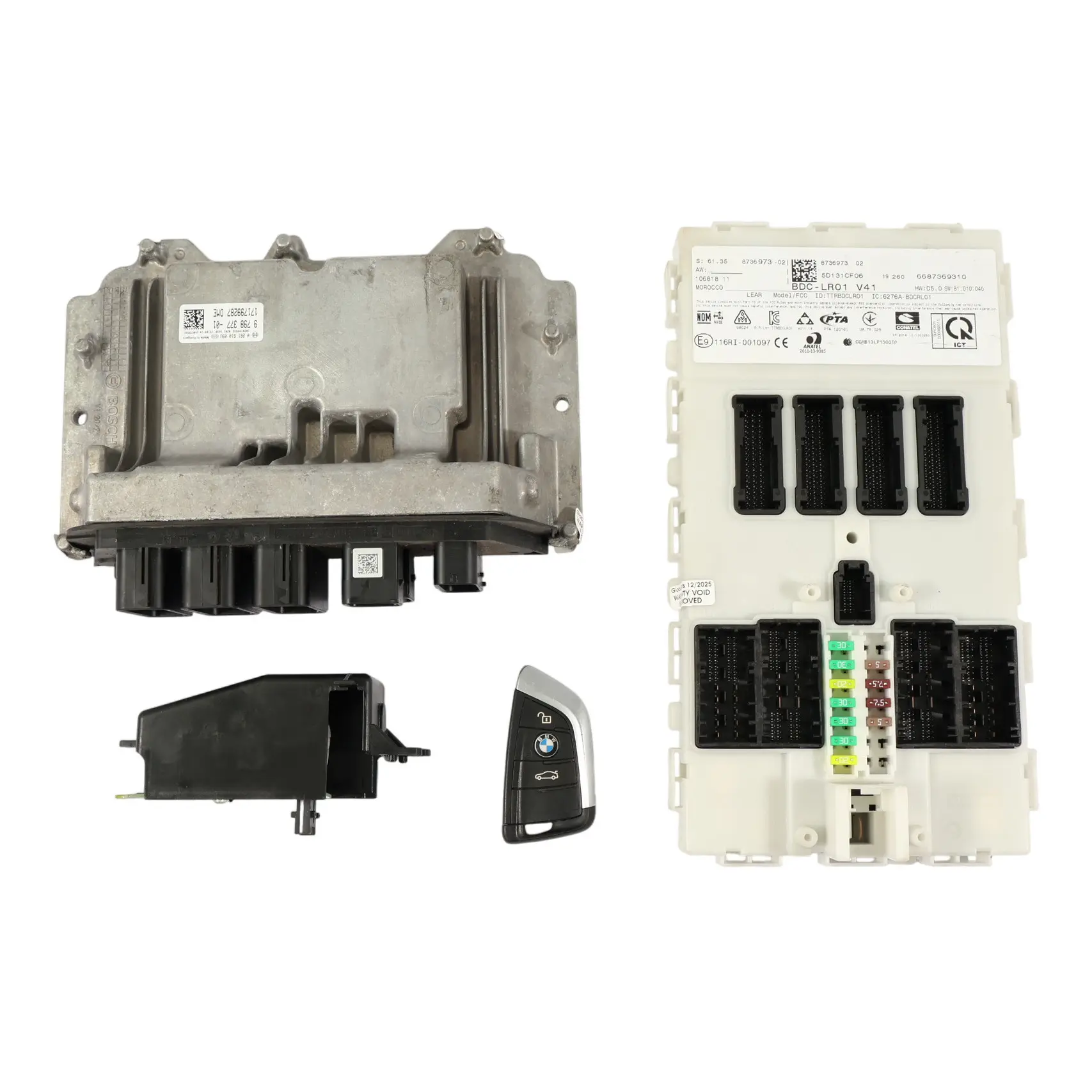 BMW F45 LCI 225Xe B38X B38A15A 224HP Motor ECU DME Kit 9798377 BDC + Llave