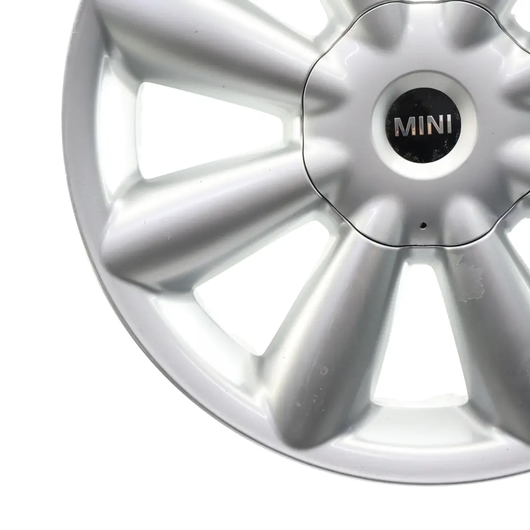 Alloy Rim 18" ET:52 7,5J Turbo Fan 126 to Mini Cooper R60 R61 Silver Wheel with Part number 9803724 Mini Cooper R60 R61 Silver Wheel Alloy Rim 18" ET:52 7,5J Turbo Fan 126 - SKU 9803724-1 - Part number 9803724