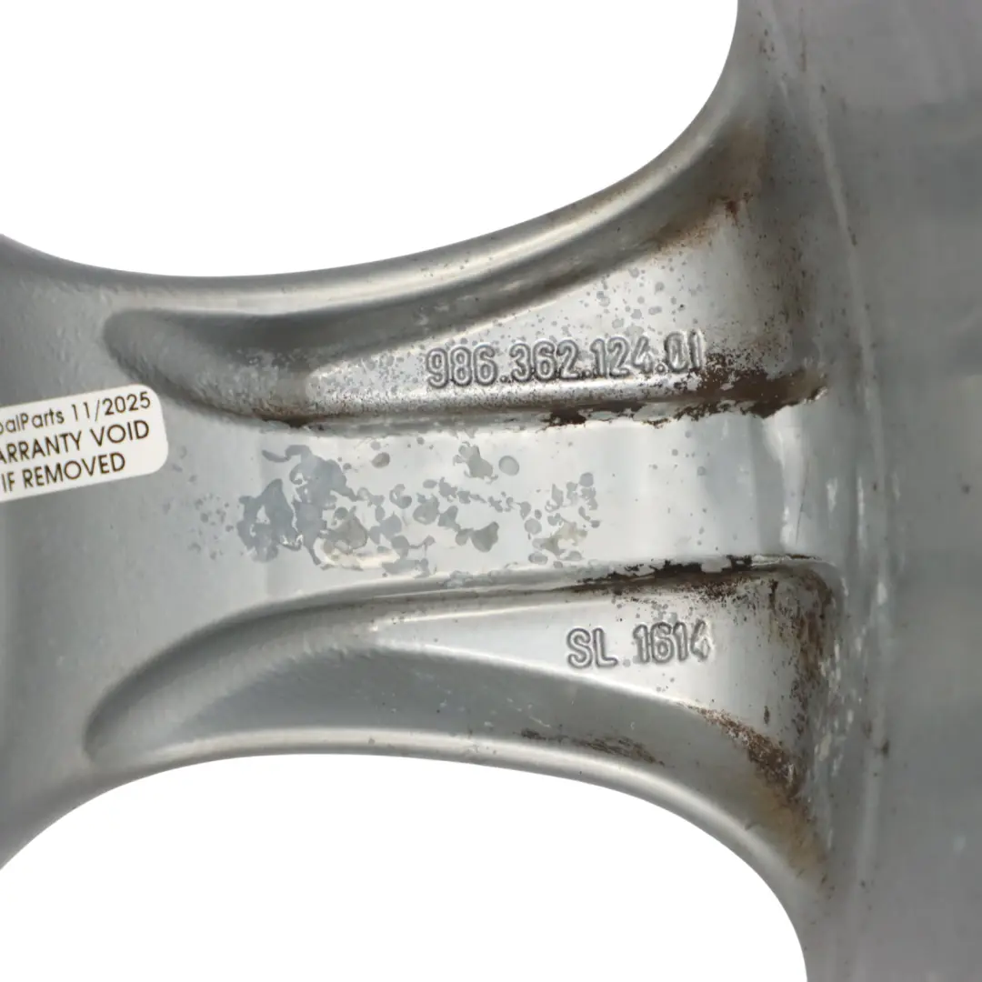 Porsche Boxter 986 Cerchio Anteriore In Lega Argento 17" 7J ET:55 - SKU 98636212401-2 - Numero di parte 98636212401