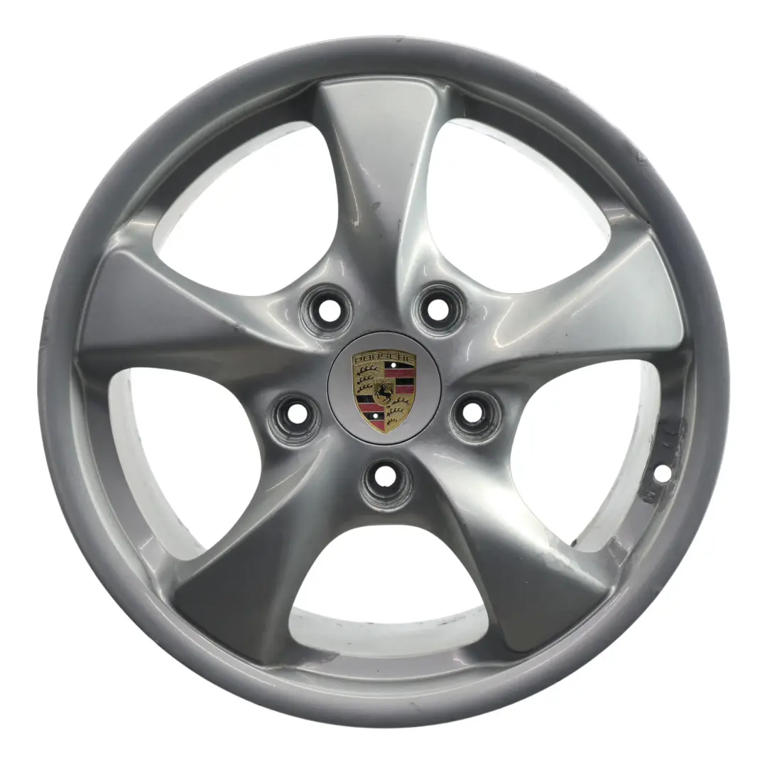 Boxter 986 Front Wheel Rim Alloy Silver 17" 7J ET:55 to Porsche with Part number 98636212401 Porsche Boxter 986 Front Wheel Rim Alloy Silver 17" 7J ET:55 - SKU 98636212401-3 - Part number 98636212401