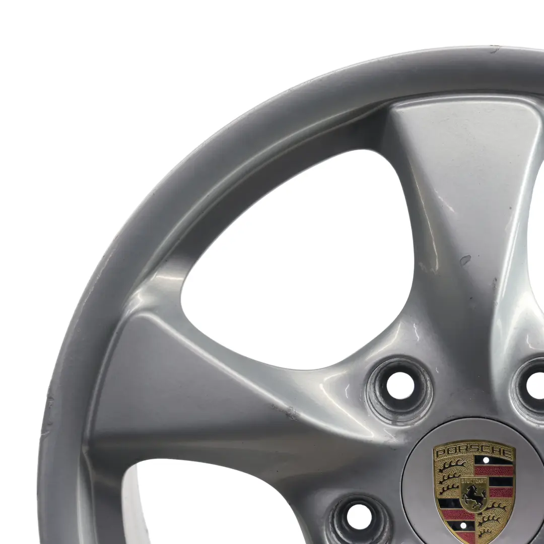 Boxter 986 Front Wheel Rim Alloy Silver 17" 7J ET:55 to Porsche with Part number 98636212401 Porsche Boxter 986 Front Wheel Rim Alloy Silver 17" 7J ET:55 - SKU 98636212401-3 - Part number 98636212401