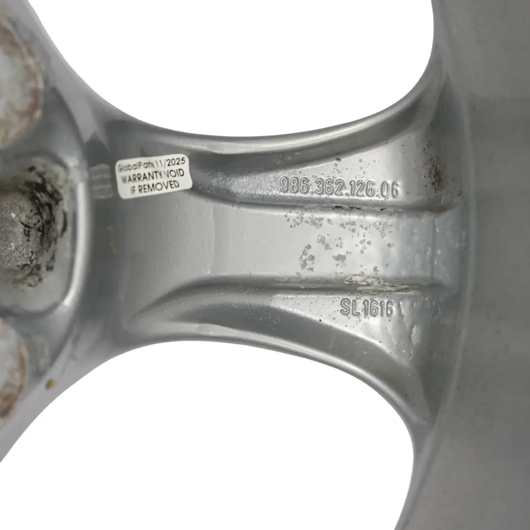 Porsche Boxter 986 Felga Aluminiowa Srebrna Tył 17" 8,5J ET:48 - SKU 98636212606-1 - Numer Części 98636212606