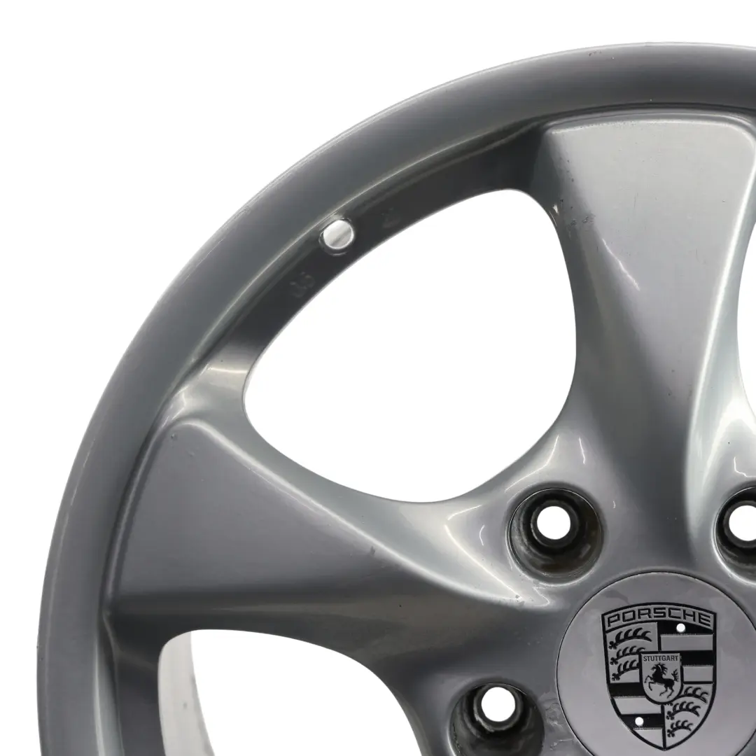 Boxter 986 Rear Wheel Rim Alloy Silver 17" 8,5J ET:48 to Porsche with Part number 98636212606 Porsche Boxter 986 Rear Wheel Rim Alloy Silver 17" 8,5J ET:48 - SKU 98636212606-1 - Part number 98636212606