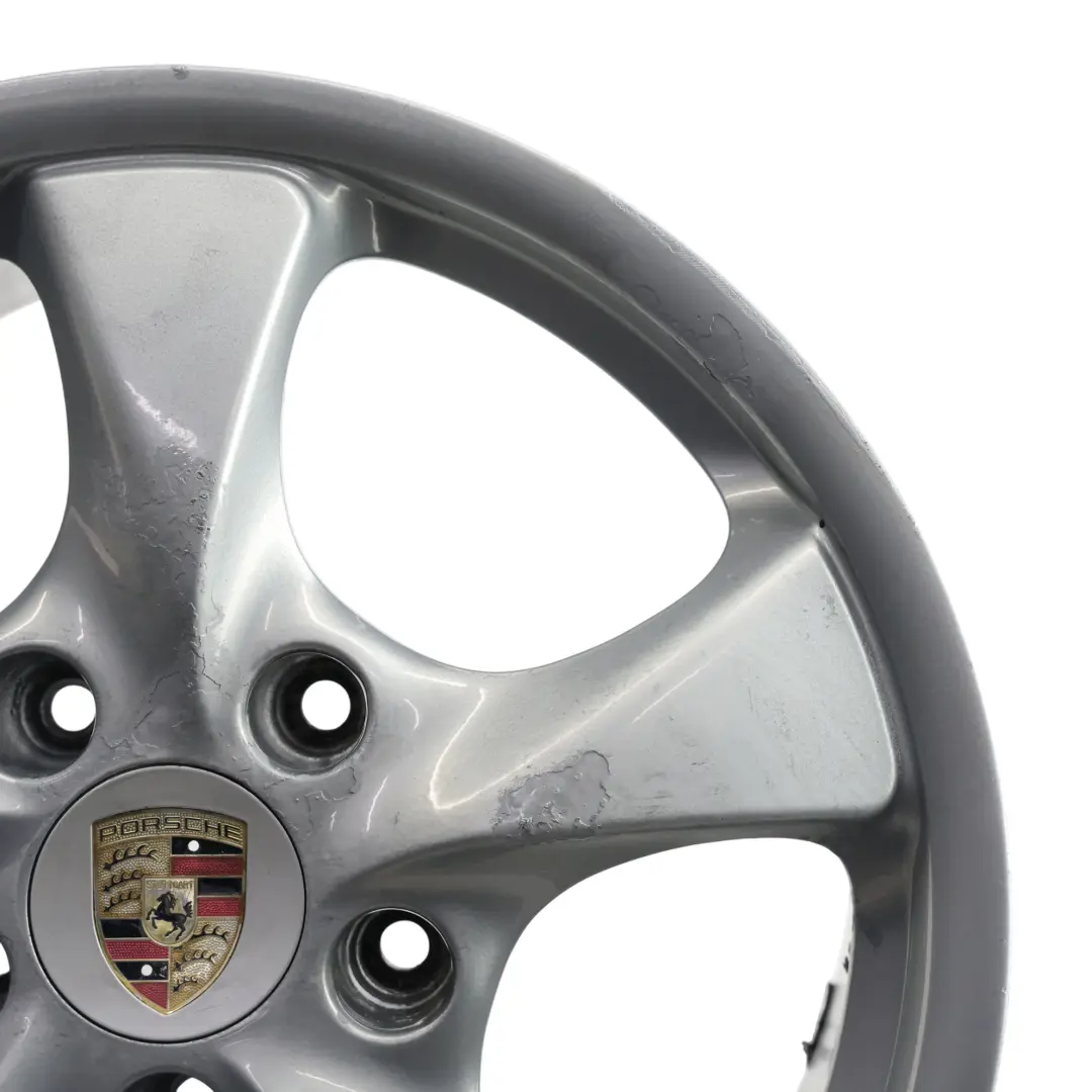 Porsche Boxter 986 Felga Aluminiowa Srebrna Tył 17" 8,5J ET:48 - SKU 98636212606-2 - Numer Części 98636212606