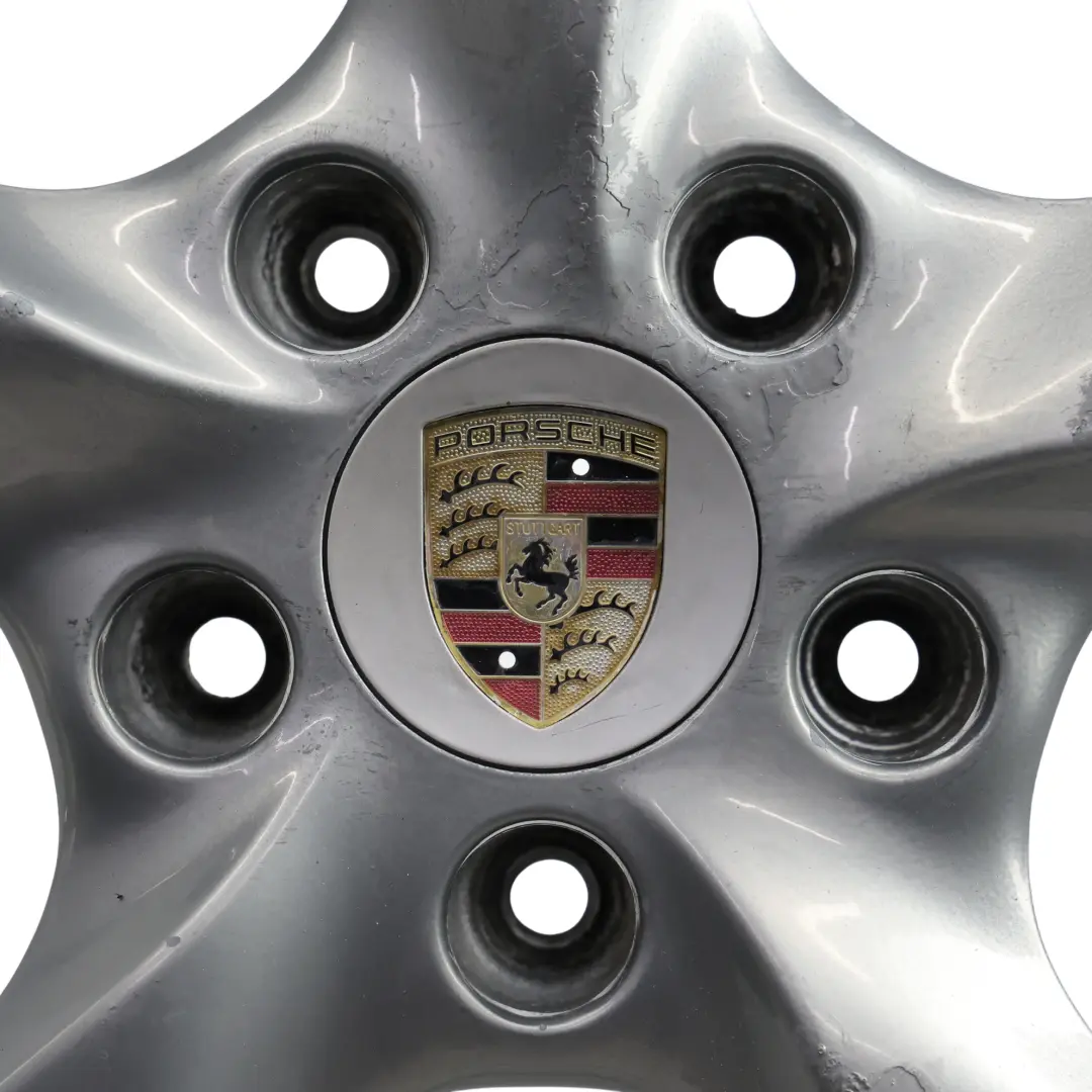 Porsche Boxter 986 Llanta Trasera Aleación Plata 17 "8,5J ET:48 - SKU 98636212606-2 - Número de pieza 98636212606