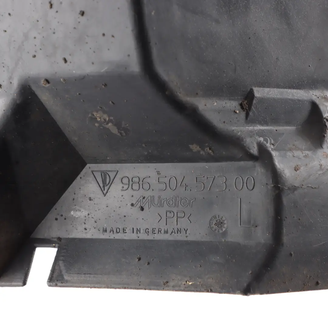 Housing Cover Fairing Left N/S to Porsche Boxster 986 Rear Wheel with Part number 986504573 Porsche Boxster 986 Rear Wheel Housing Cover Fairing Left N/S - SKU 986504573 - Part number 986504573