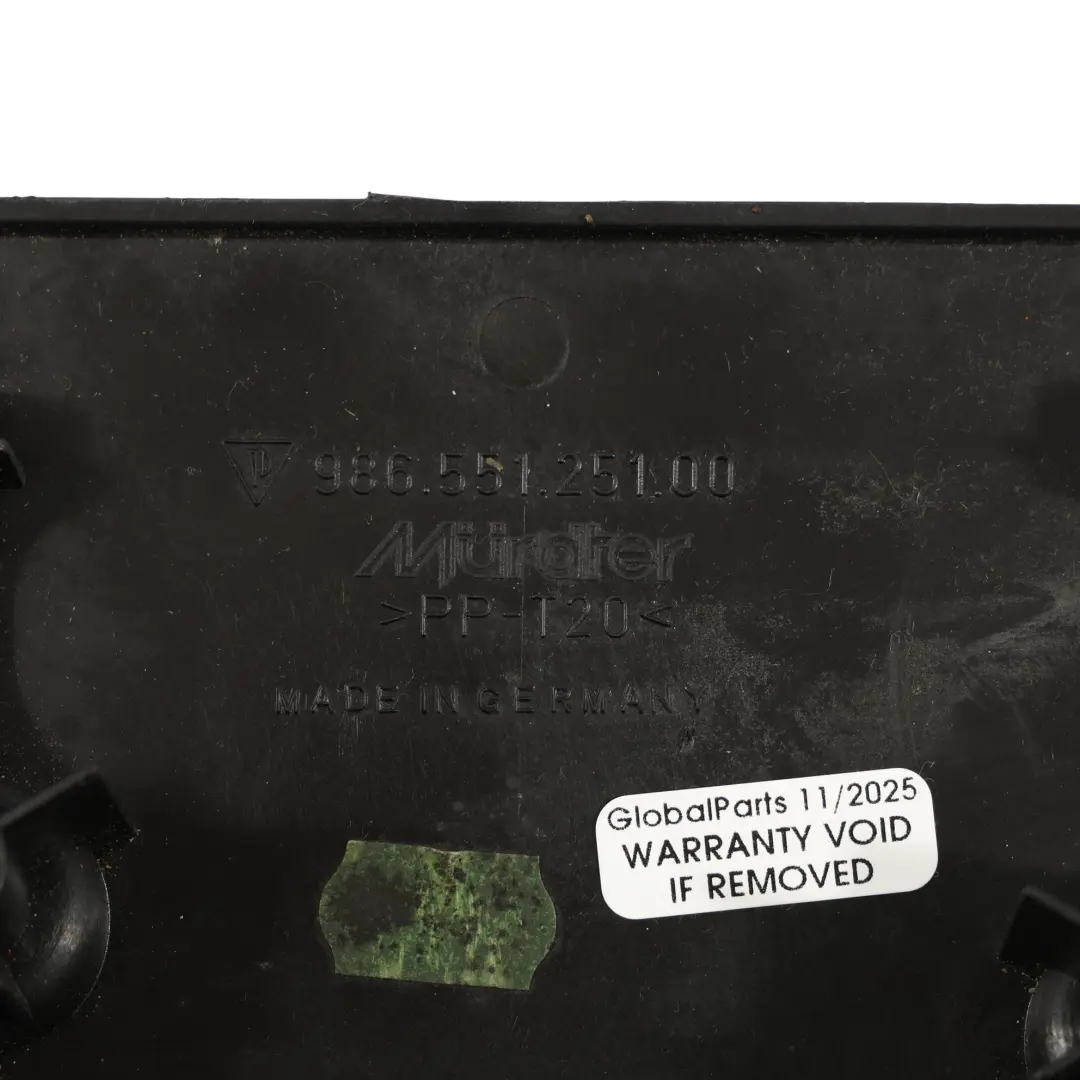 Porsche Boxster 986 Tailgate Trasero Cerradura Boot Plastic Surround - SKU 98655125100 - Número de pieza 986551251