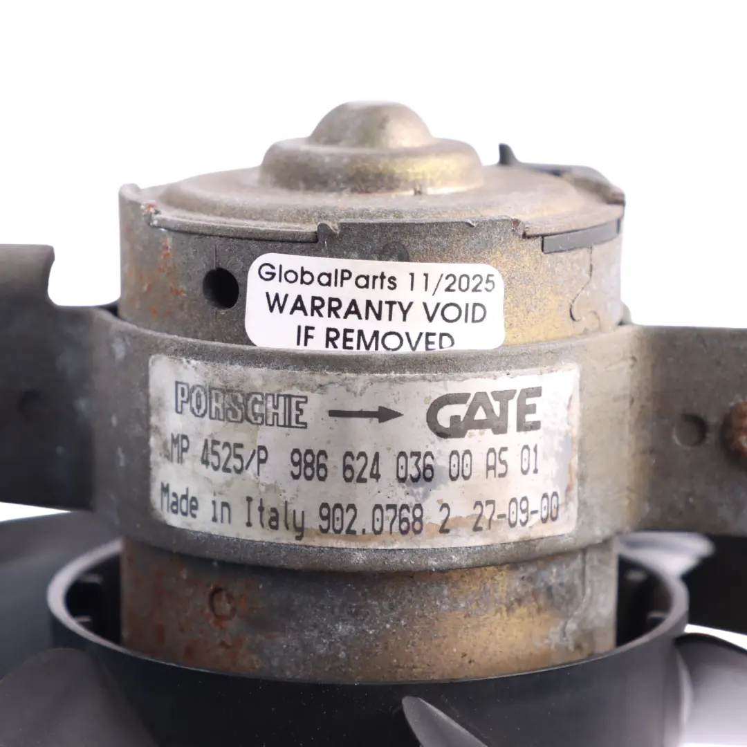 Porsche Boxster 986 Ventilador Refrigeración Compartimento Motor 98662403600 - SKU 98662403600-1 - Número de pieza 98662403600-1