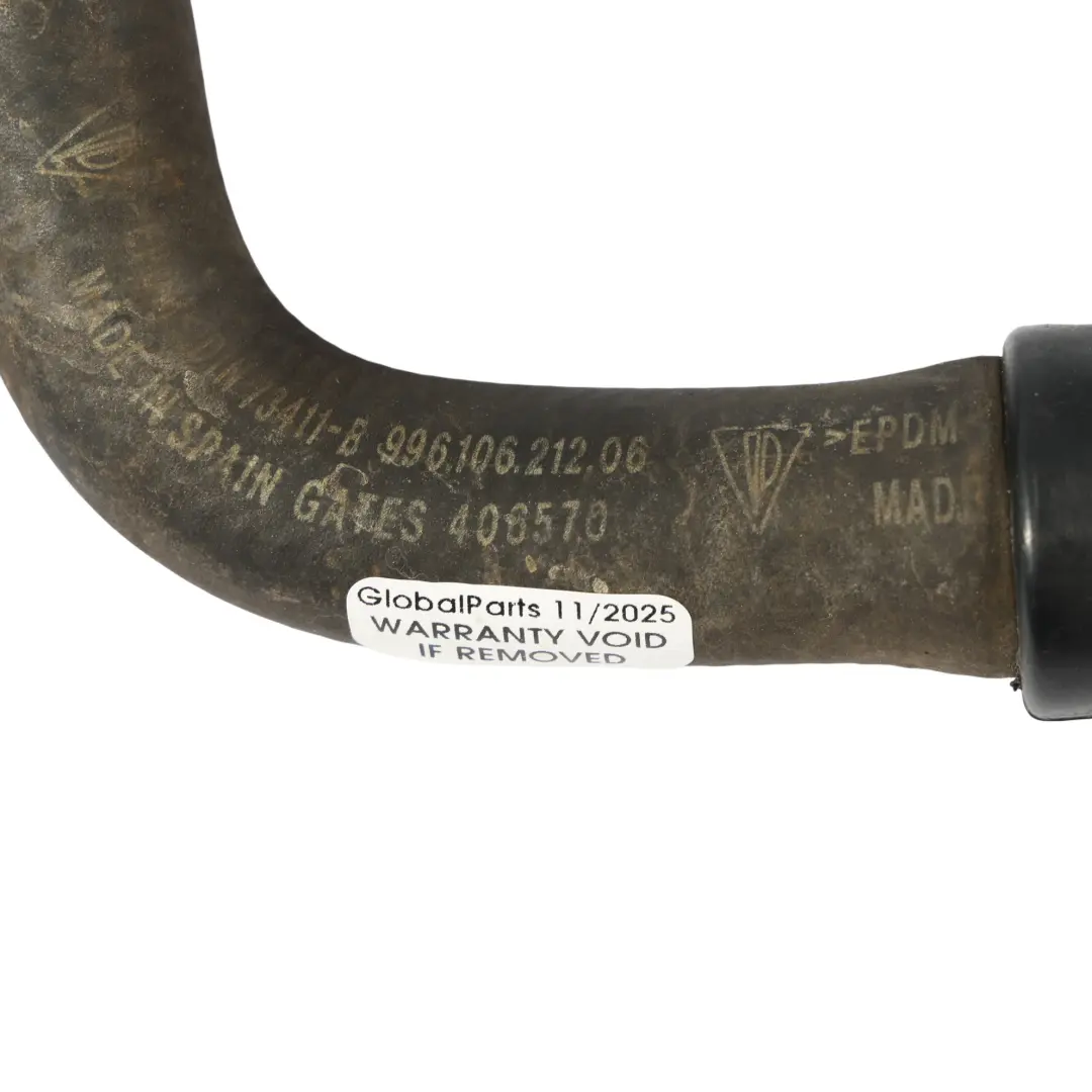 Porsche Boxster 986 Kühlung Motor Wasser Kühlmittelschlauch Rohr - SKU 99610621206 - Teilenummer 99610621206
