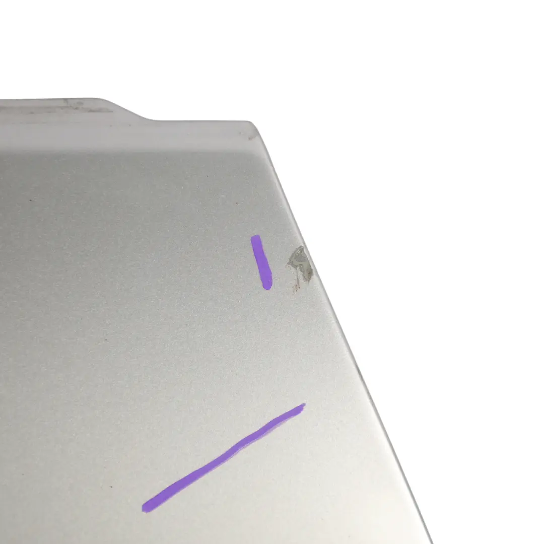 Front Left N/S Door Arctic Silver Metallic - 92T to Porsche Boxster 986 with Part number 99653101102 Porsche Boxster 986 Front Left N/S Door Arctic Silver Metallic - 92T - SKU 99653101102-ARS - Part number 99653101102