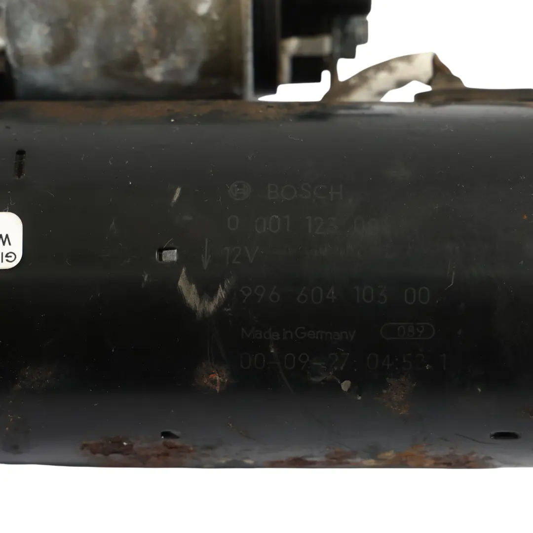 Gasolina Motor De Arranque Unidad para Porsche Boxster 986 2.7 con número de pieza 99660410300 Porsche Boxster 986 2.7 Gasolina Motor De Arranque Unidad - SKU 99660410300 - Número de pieza 99660410300