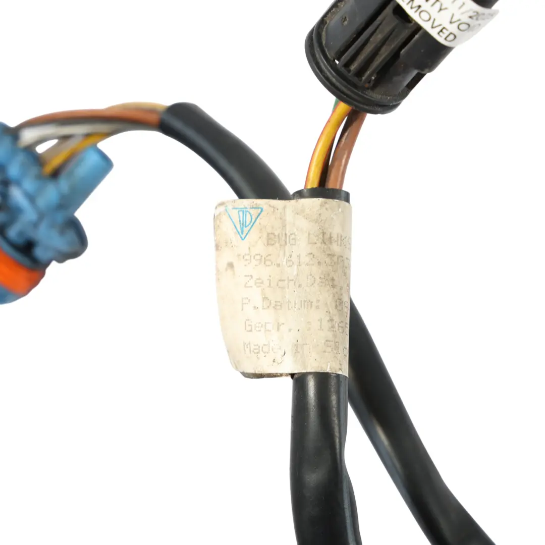 Porsche Boxster 986 Cableado Mazo De Cables Delantero Izquierdo - SKU 99661230310 - Número de pieza 99661230310
