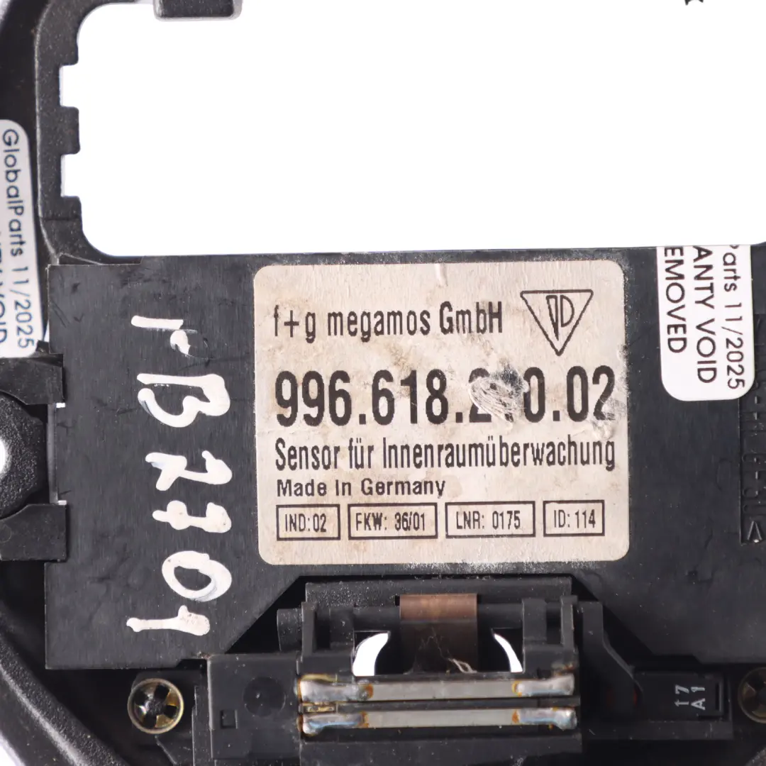 Interior Roof Panel Monitoring Sensor to Porsche Boxster 986 911 996 with Part number 99661821002 Porsche Boxster 986 911 996 Interior Roof Panel Monitoring Sensor - SKU 99661821002-1 - Part number 99661821002