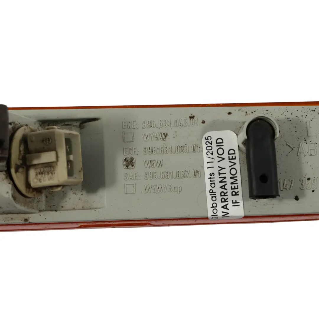 Porsche Boxster 986 Paraurti Anteriore Indicatore Luminoso Svolta Sinistra - SKU 99663103301 - Numero di parte 996631033