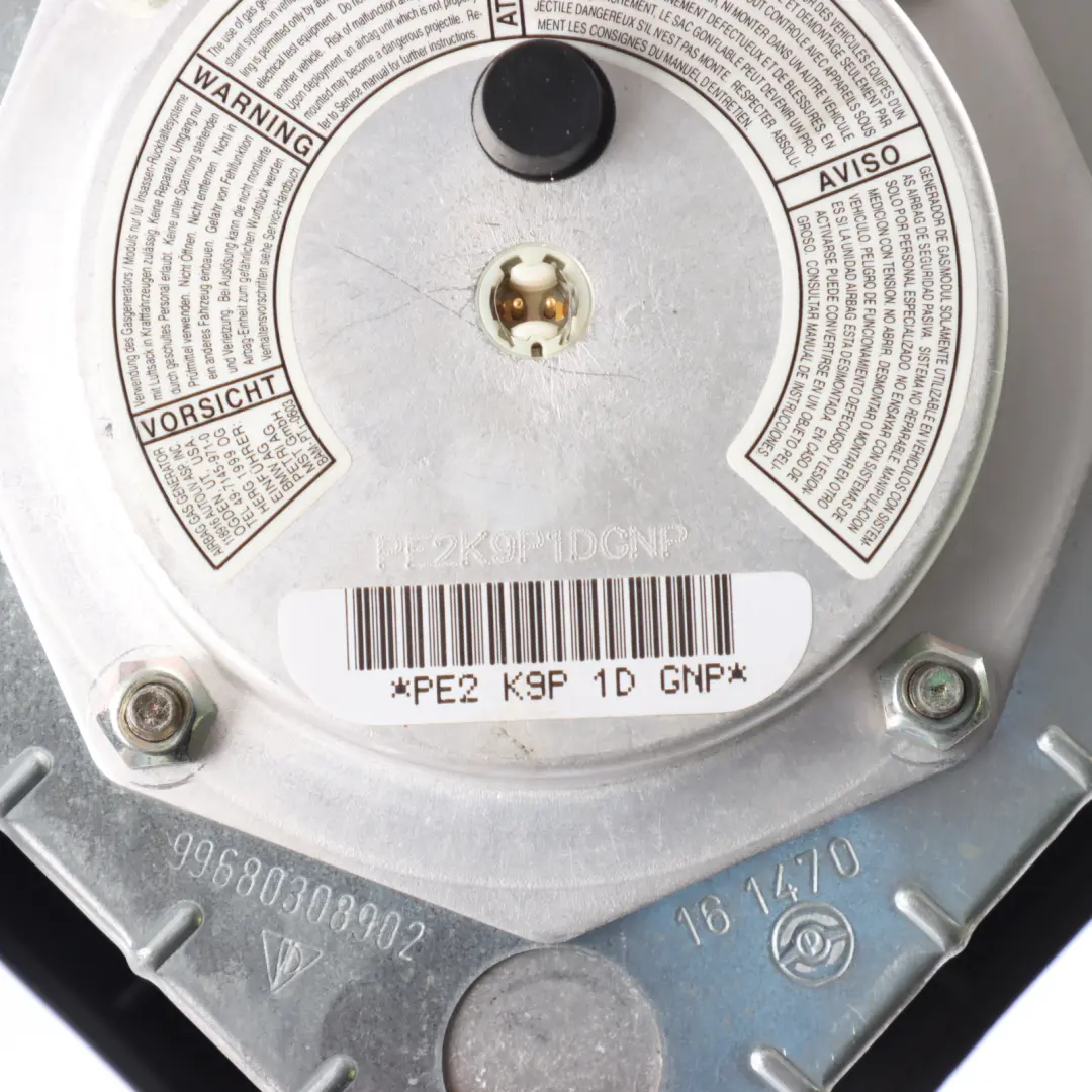 Porsche Boxster 986 Steering Wheel Air Module Driver Side Black - SKU 99680308902-1 - Part number 99680308902