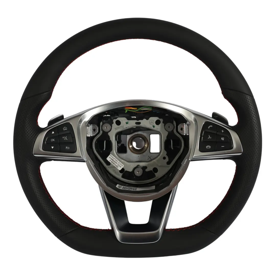 NUEVO Cuero Negro Palanca de Cambio para Mercedes W205 X253 Volante con número de pieza A0004604003 Mercedes W205 X253 Volante NUEVO Cuero Negro Palanca de Cambio - SKU A0004604003-1 - Número de pieza A0004604003