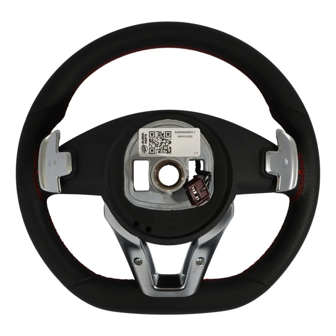 Kierownica NOWA Czarna Skóra Łopatki do Mercedes W205 X253 o numerze A0004604003 Mercedes W205 X253 Kierownica NOWA Czarna Skóra Łopatki - SKU A0004604003-1 - Numer Części A0004604003