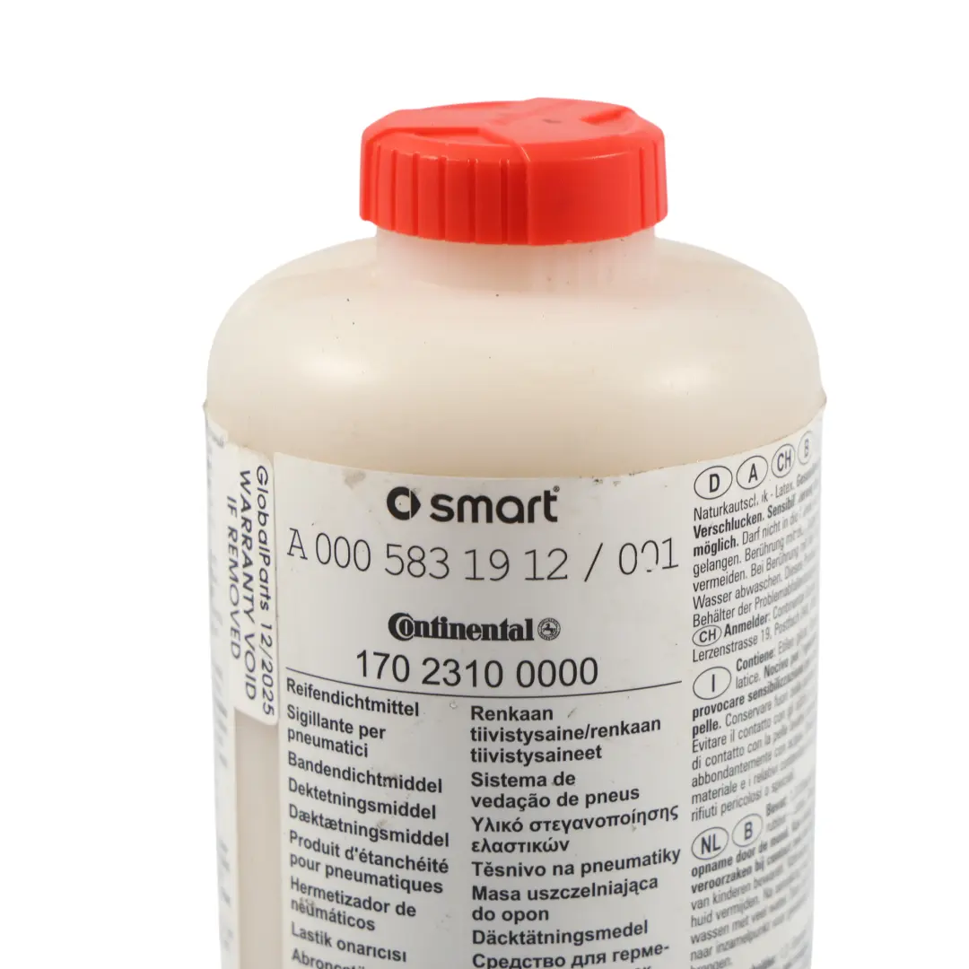 Smart Fortwo C450 C451 Tyre Sealant Sealer Repair Foam - SKU A0005831912 - Part number A0005831912