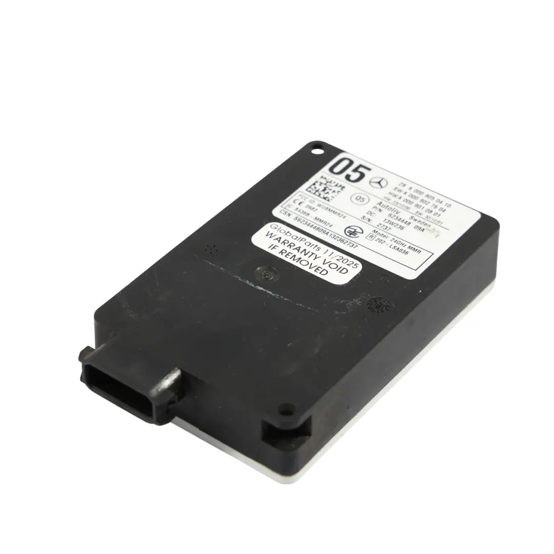 Mercedes W176 W205 C207 W212 Module Capteur Distance Radar Avant - SKU A0009050410 - Numéro de pièce A0009050410