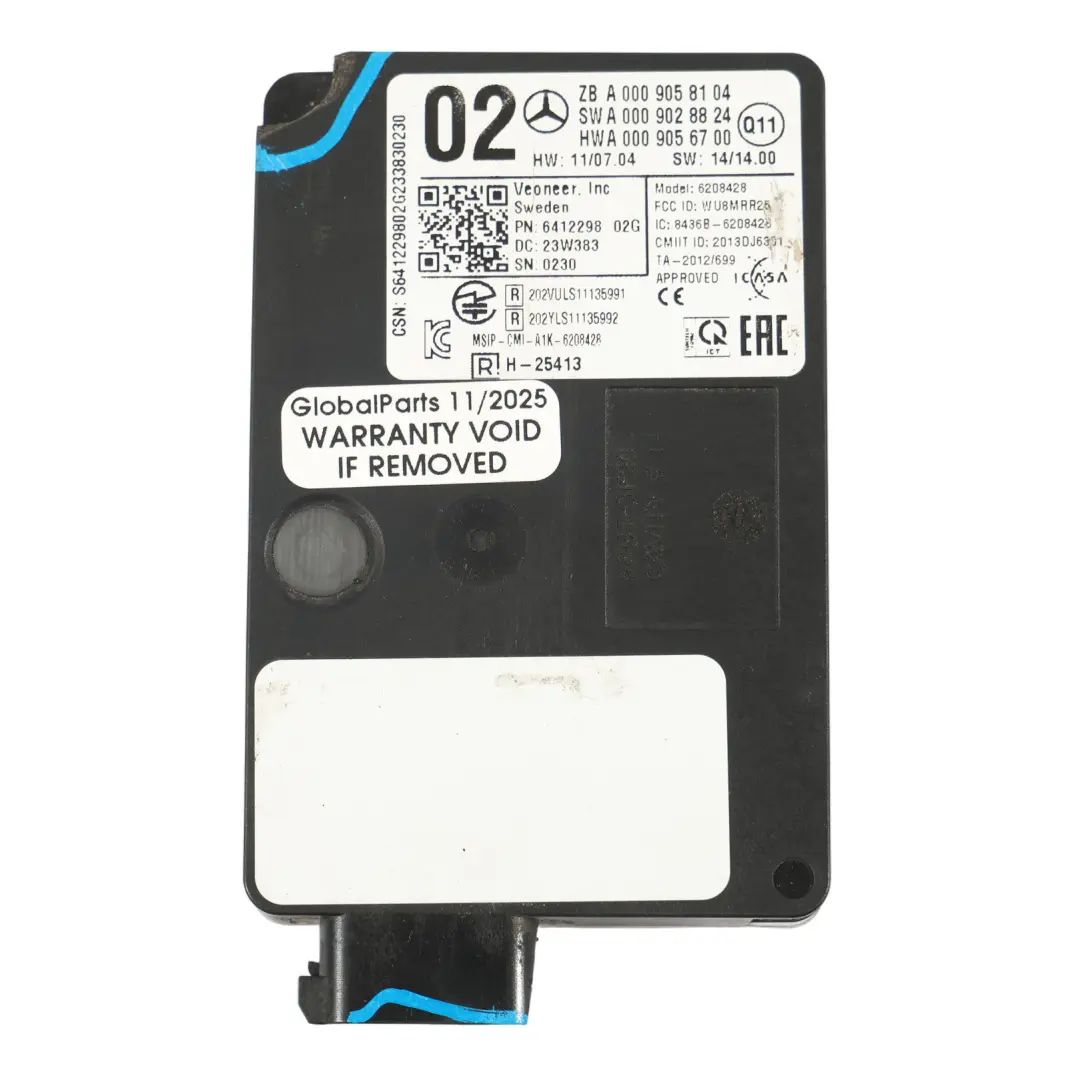 Mercedes W176 W205 W246 C253 Capteur Radar De Pare-Chocs Avant Unité - SKU A0009058104-1 - Numéro de pièce A0009058104