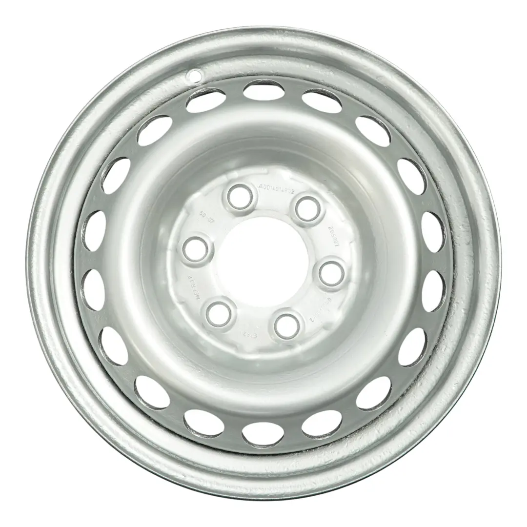 Argento Cerchio In Acciaio 16" 6,5J ET:62 per Mercedes Sprinter W906 con numero di parte A0014014802 Mercedes Sprinter W906 Argento Cerchio In Acciaio 16" 6,5J ET:62 - SKU A0014014802-1 - Numero di parte A0014014802