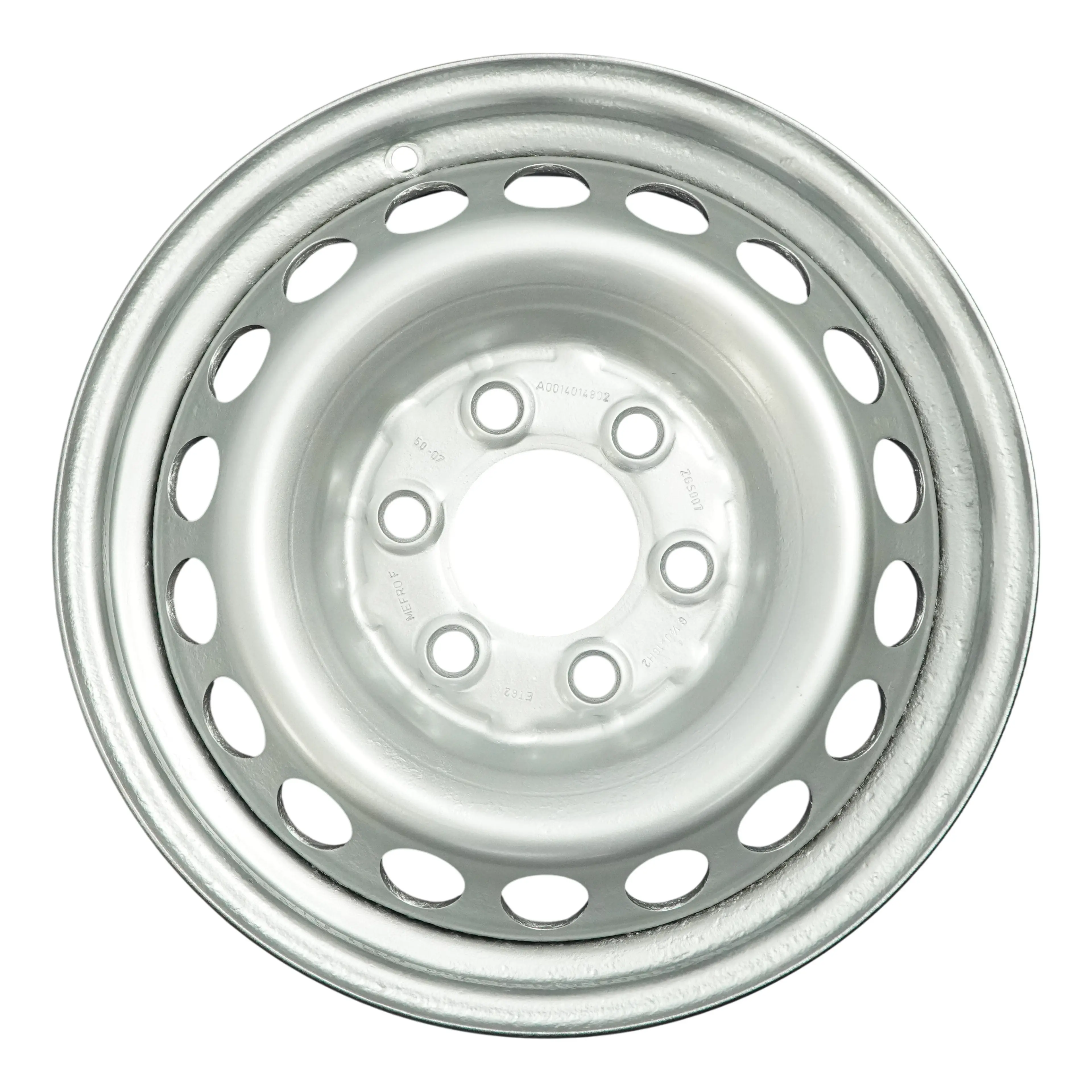 Mercedes Sprinter W906 Llanta Acero Plateada 16" 6,5 J ET:62 A0014014802