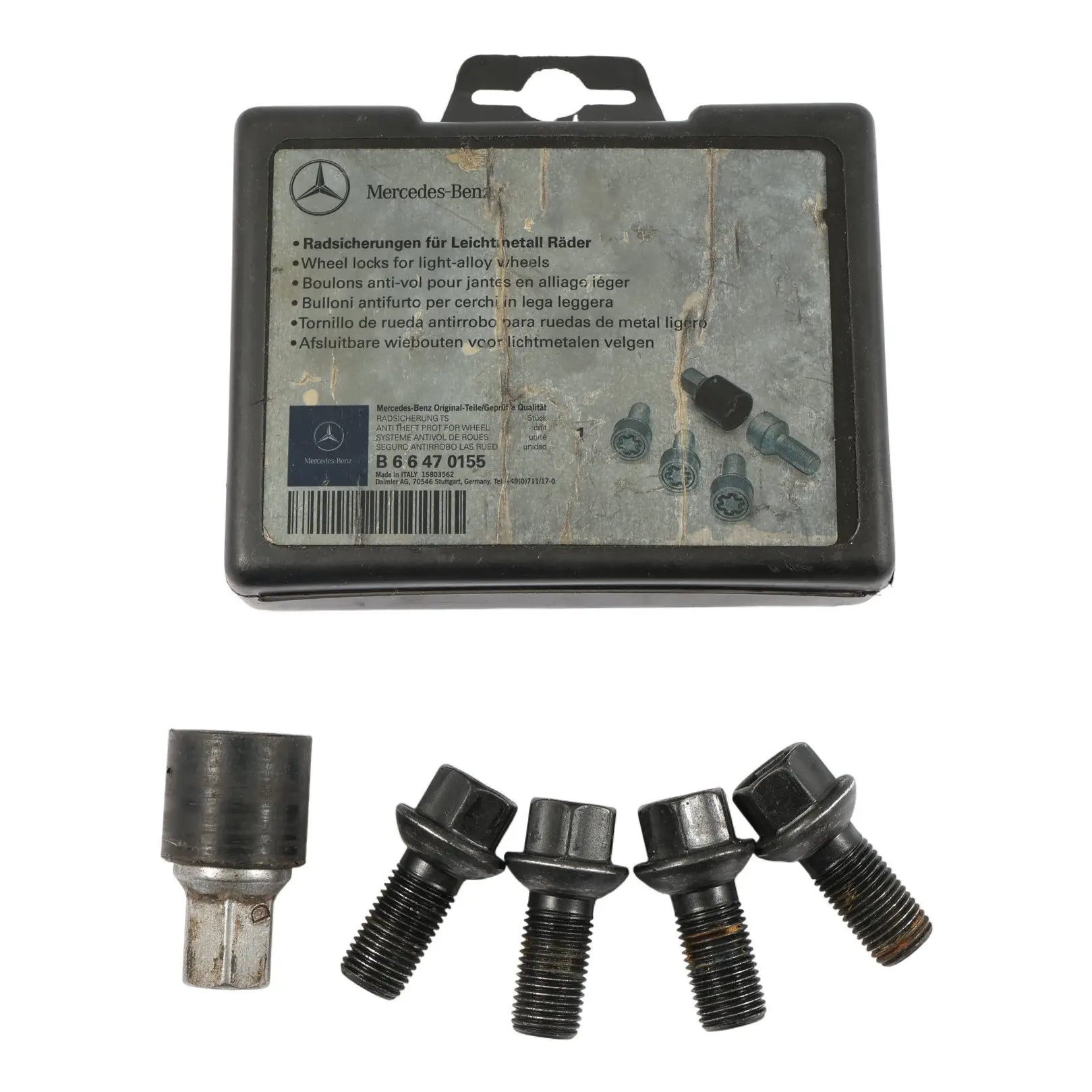 Bulloni Ruota Mercedes W176 W204 W205 W212 Set Posteriore Anteriore B66470155