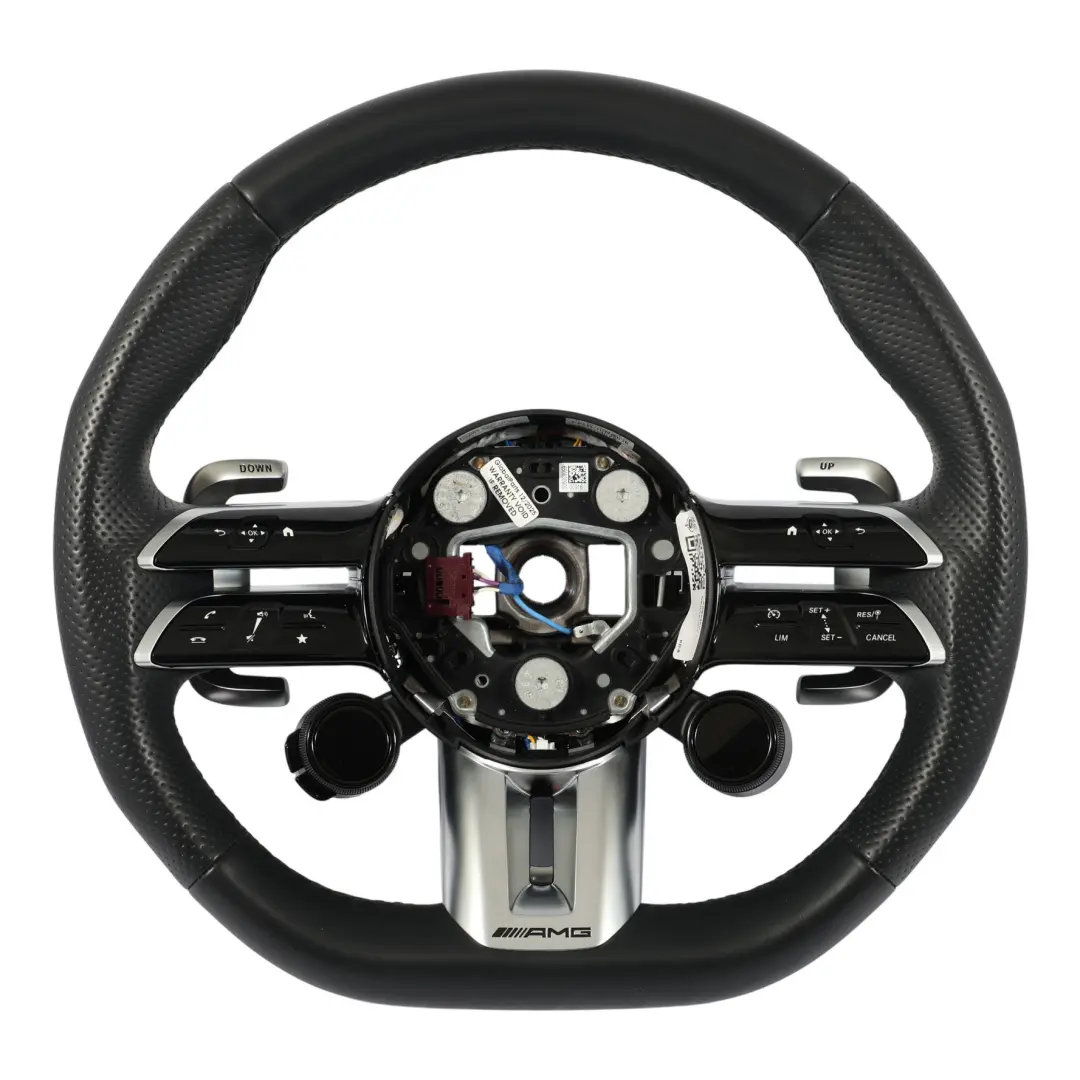 Cuero Negro Palanca de Cambio para Mercedes W177 A35 AMG Volante De con número de pieza A0994601907 Mercedes W177 A35 AMG Volante De Cuero Negro Palanca de Cambio - SKU A0994601907 - Número de pieza A0994601907