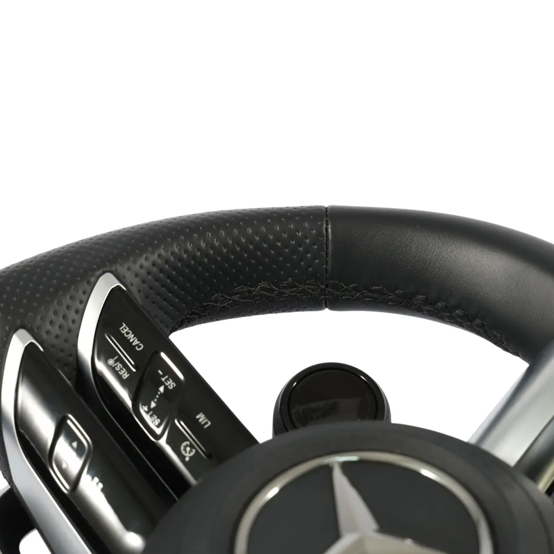 Cuero Negro Con Levas De Cambio para Mercedes W177 A35 AMG Volante De con número de pieza A0994601907 Mercedes W177 A35 AMG Volante De Cuero Negro Con Levas De Cambio - SKU A0994601907-SET - Número de pieza A0994601907