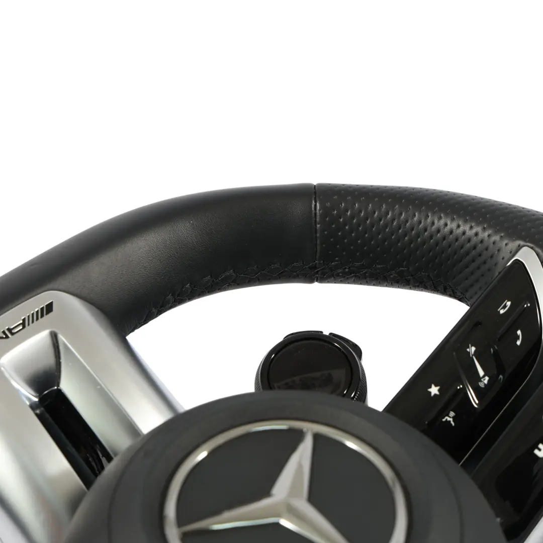 Cuero Negro Con Levas De Cambio para Mercedes W177 A35 AMG Volante De con número de pieza A0994601907 Mercedes W177 A35 AMG Volante De Cuero Negro Con Levas De Cambio - SKU A0994601907-SET - Número de pieza A0994601907