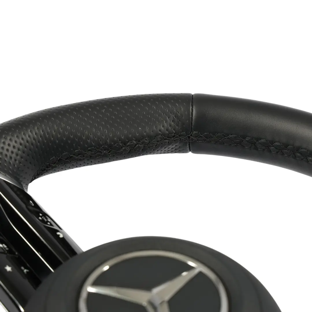 Pelle Nera Cambio Volante Imposta per Mercedes W177 A35 AMG Volante In con numero di parte A0994601907 Mercedes W177 A35 AMG Volante In Pelle Nera Cambio Volante Imposta - SKU A0994601907-SET - Numero di parte A0994601907