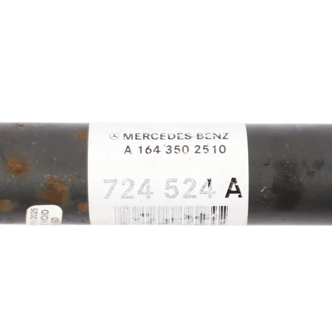 Axle Drive Shaft Driveshaft Right O/S Side to Mercedes W164 Rear with Part number A1643502510 Mercedes W164 Rear Axle Drive Shaft Driveshaft Right O/S Side - SKU A1643502510 - Part number A1643502510