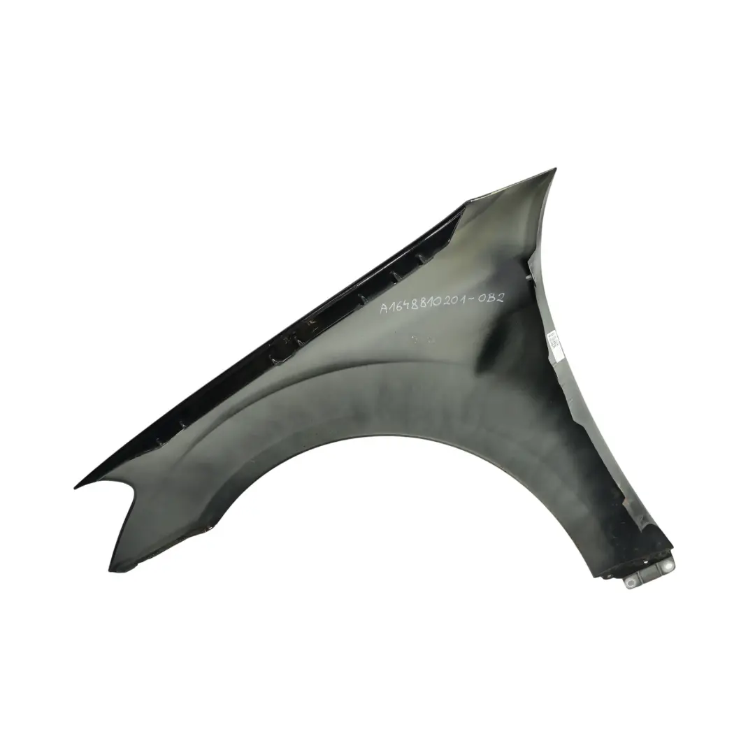 Side Panel Front Right O/S Wing Fender Obsidian Black - 197 to Mercedes ML W164 with Part number A1648810201 Mercedes ML W164 Side Panel Front Right O/S Wing Fender Obsidian Black - 197 - SKU A1648810201-OB2 - Part number A1648810201
