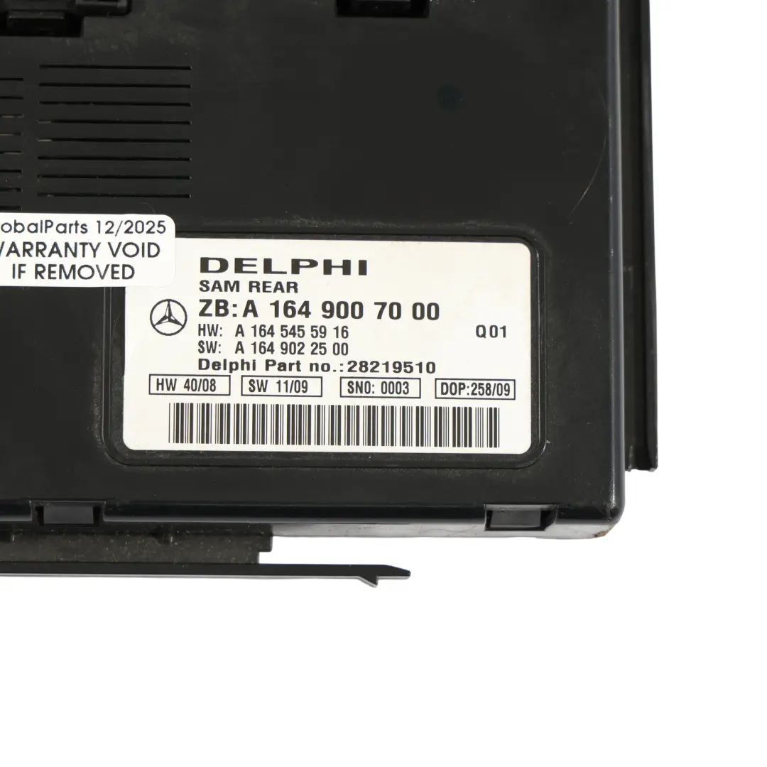 SAM Body Control Module Rear Unit to Mercedes V251 with Part number A1649007000 Mercedes V251 SAM Body Control Module Rear Unit - SKU A1649007000-1 - Part number A1649007000