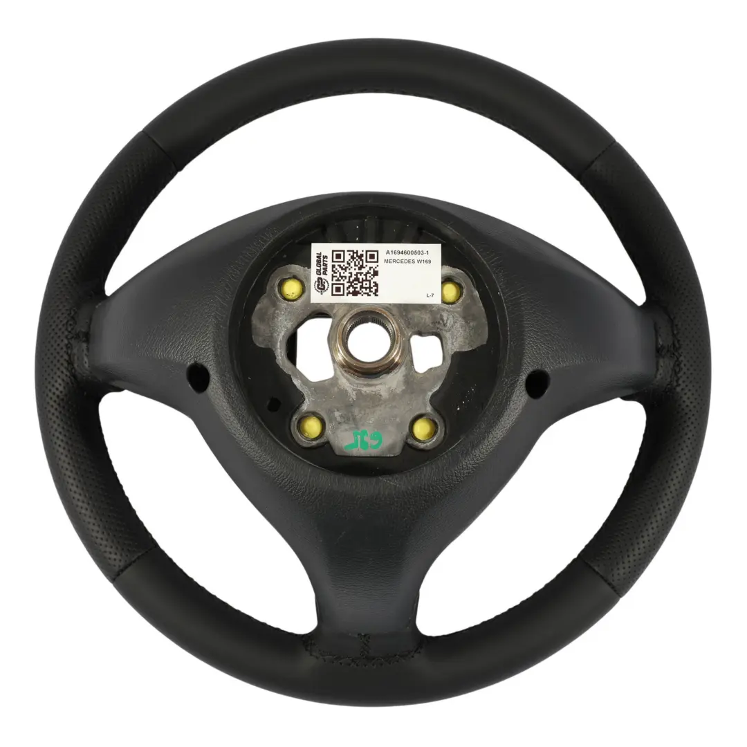 NUOVO Volante in pelle nera con filettature nere per Mercedes W169 con numero di parte A1694600503 Mercedes W169 NUOVO Volante in pelle nera con filettature nere - SKU A1694600503-1 - Numero di parte A1694600503
