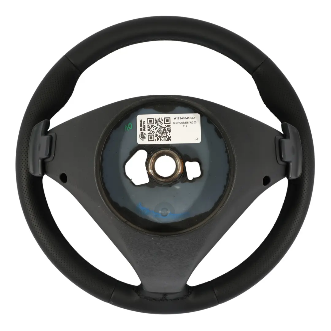 Leather Steering Wheel Paddle Shift to Mercedes R171 SLK W203 NEW Black with Part number A1714604503 Mercedes R171 SLK W203 NEW Black Leather Steering Wheel Paddle Shift - SKU A1714604503-1 - Part number A1714604503