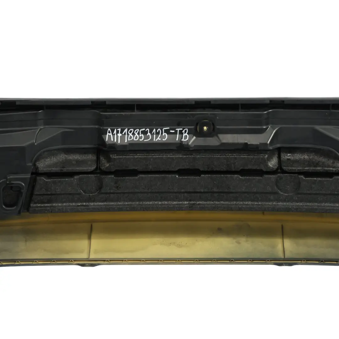 Bumper Trim Panel Covering Tanzanite Blue Metallic - 359 to Mercedes SLK R171 Rear with Part number A1718853125 Mercedes SLK R171 Rear Bumper Trim Panel Covering Tanzanite Blue Metallic - 359 - SKU A1718853125-TB - Part number A1718853125