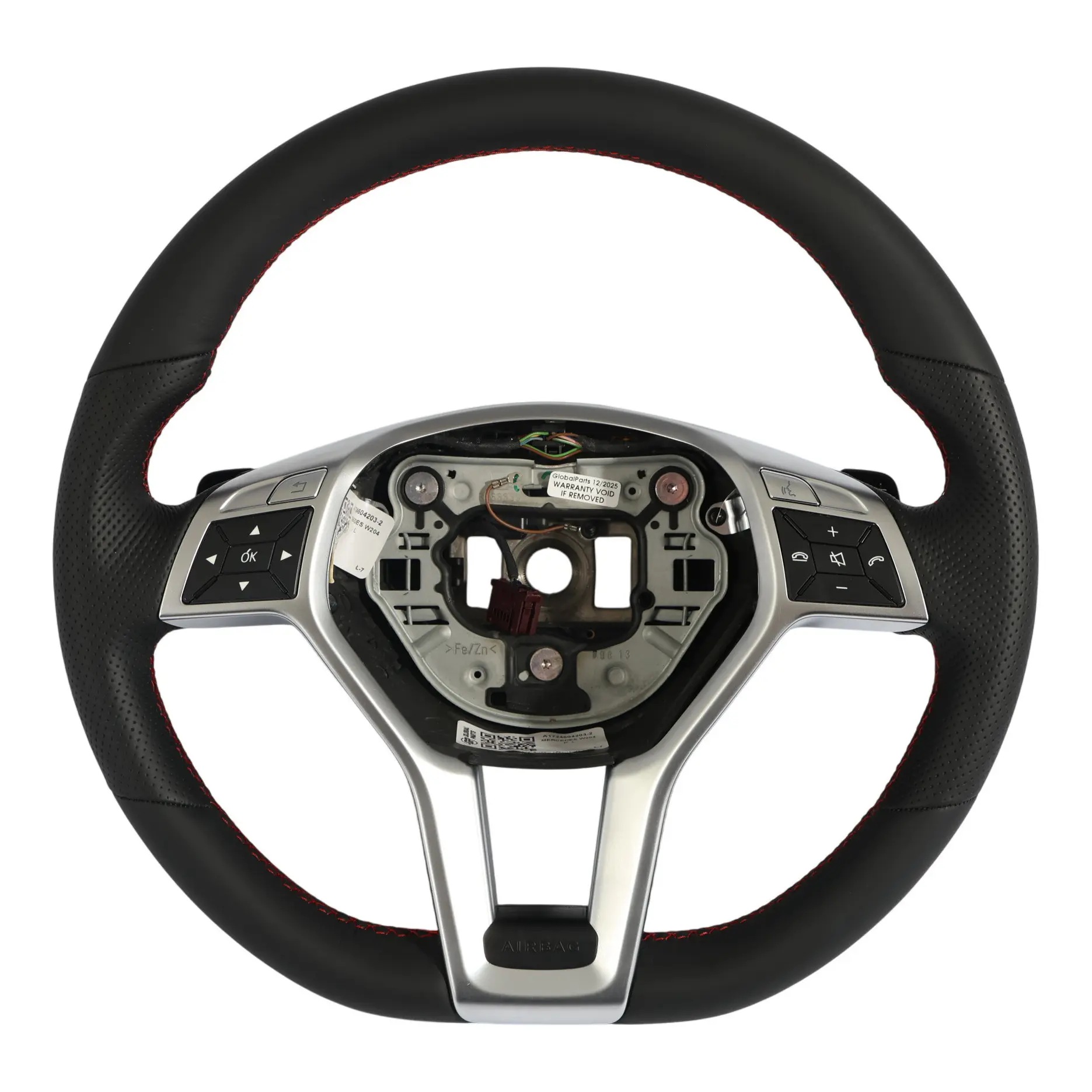 Mercedes W204 W212 Steering Wheel AMG Sport NEW Black Leather Sport Paddle Shift