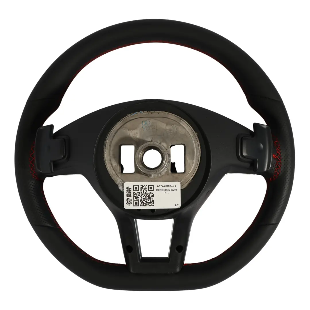Mercedes W204 W212 Volante AMG Sport NUEVO Cuero Negro Sport Palanca de Cambio - SKU A1724604203-2 - Número de pieza A1724604203