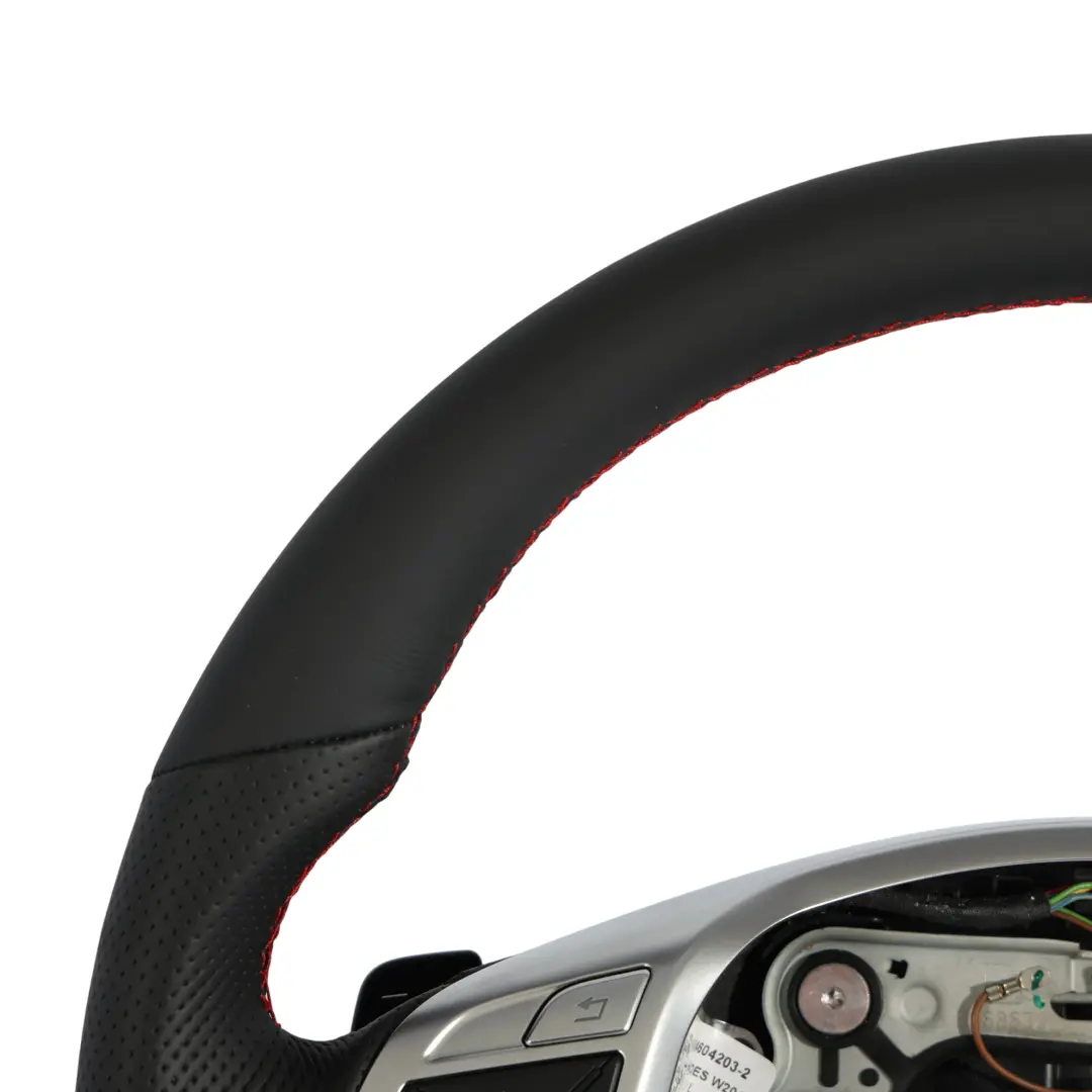 Mercedes W204 W212 Steering Wheel AMG Sport NEW Black Leather Sport Paddle Shift - SKU A1724604203-2 - Part number A1724604203