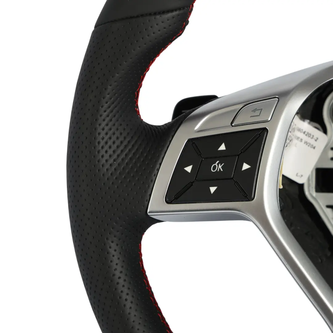 Mercedes W204 W212 Lenkrad AMG Sport NEU Schwarz Leder Sport Schaltwippen - SKU A1724604203-2 - Teilenummer A1724604203