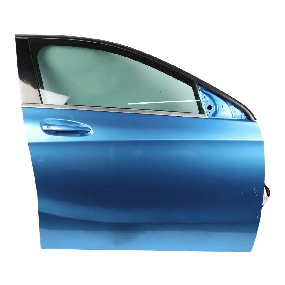 Mercedes W176 Door Front Right A-Class South Seas Blue Metallic - 162 - SKU A1767200205-SSB - Part number A1767200205
