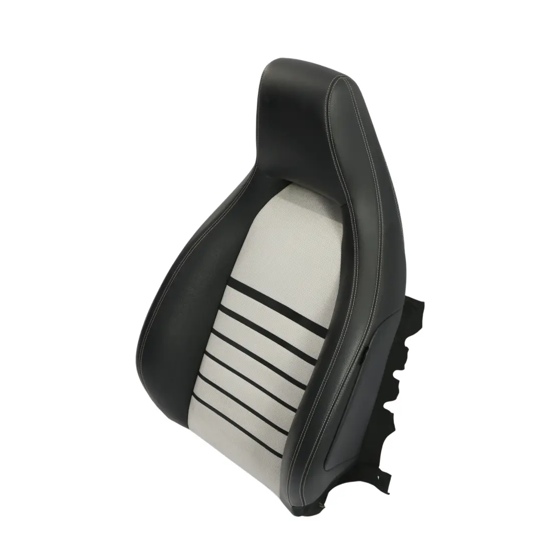 Vordersitz Rückenlehne Sport Links Leder / Stoff für Mercedes W176 mit Teilenummer A1769108501 Mercedes W176 Vordersitz Rückenlehne Sport Links Leder / Stoff - SKU A1769108501 - Teilenummer A1769108501
