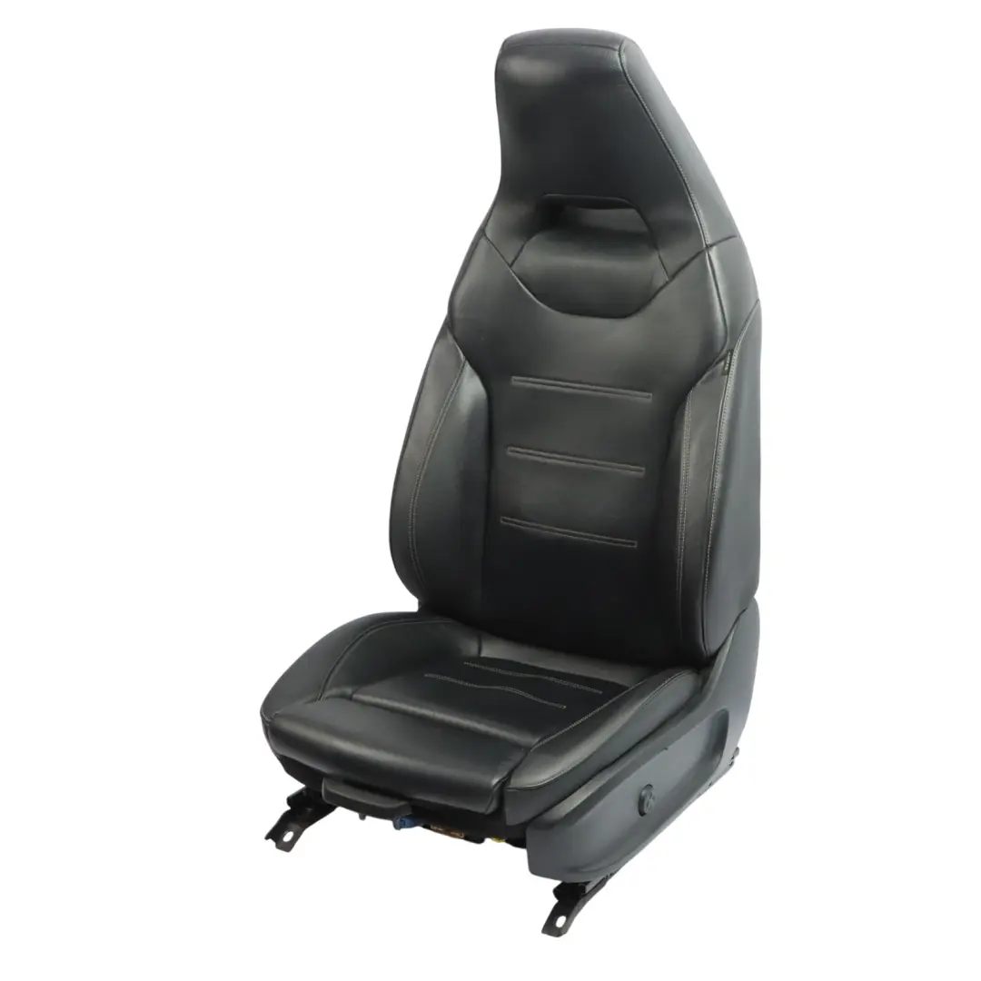 Fotel Przedni Lewy Przód Grzany Pamięć Skórzany Czarny do Mercedes C118 W177 o numerze A1779108101 Mercedes C118 W177 Fotel Przedni Lewy Przód Grzany Pamięć Skórzany Czarny - SKU A1779108101-3 - Numer Części A1779108101