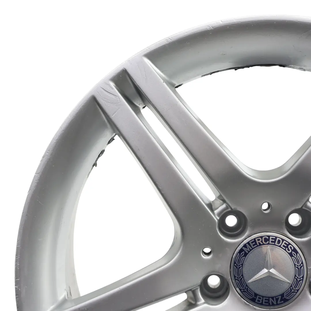 Mercedes W203 Silver 5-Double Spoke 18" ET:30 8,5J - SKU A2034015602-1 - Part number A2034015602