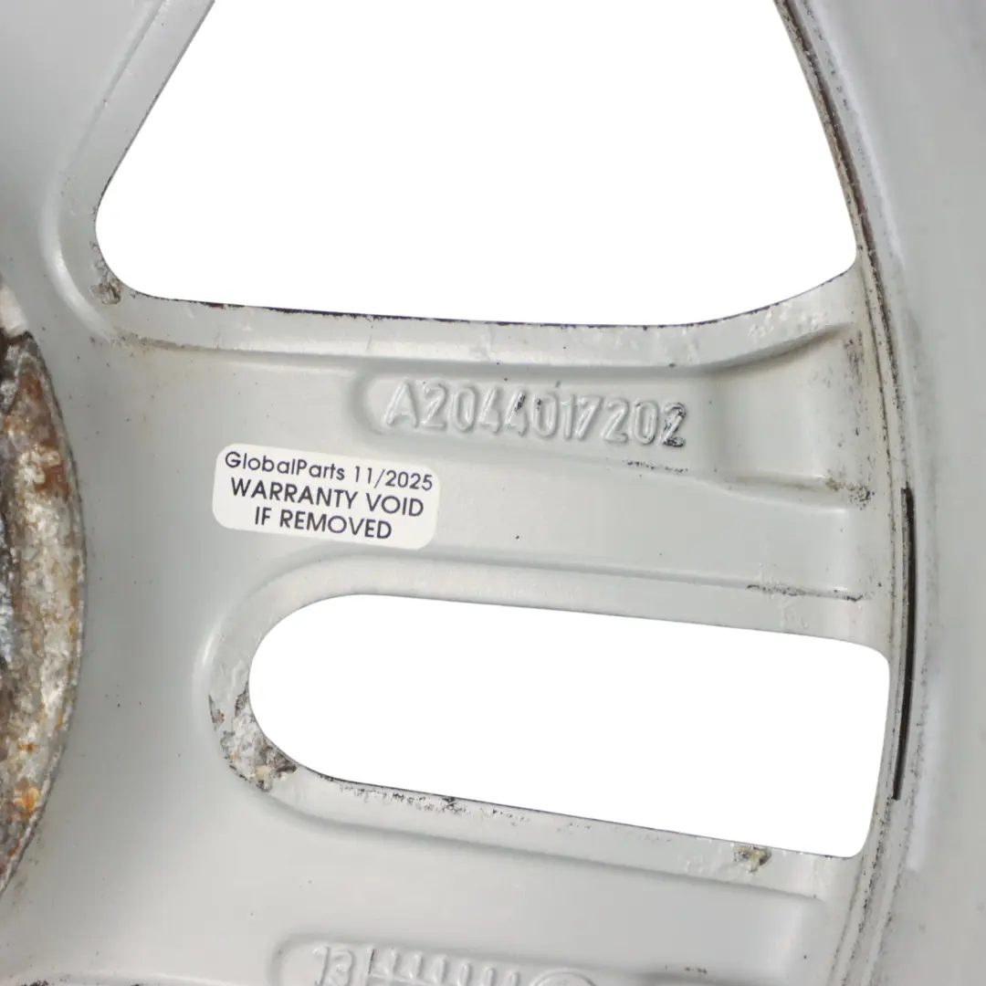 Mercedes W204 Silberne Alufelge 16" ET:43 7J 5 Doppel Speiche - SKU A2044017202-3 - Teilenummer A2044017202