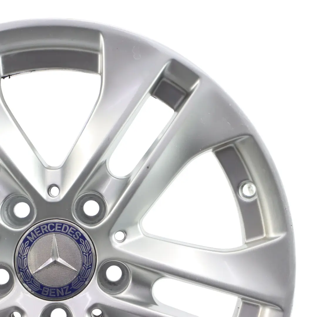 Mercedes W204 Wheel Rim Alloy Silver 16" ET:43 7J 5 Double Spoke - SKU A2044017202-3 - Part number A2044017202