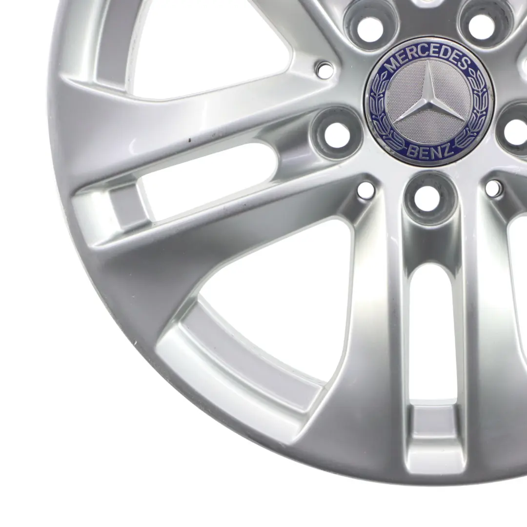 Mercedes W204 Wheel Rim Alloy Silver 16" ET:43 7J 5 Double Spoke - SKU A2044017202-3 - Part number A2044017202